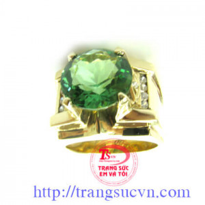 Nhẫn nam Thủy tinh xanh núi lửa chế tác đẹp, chất lượng cao, thương hiệu Em và Tôi, Nhẫn nam gắn đá thiên nhiên cao cấp.