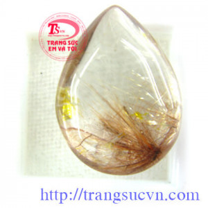 Đá thạch anh tóc nâu loại trong