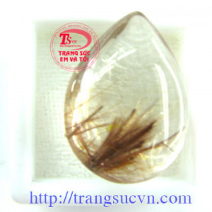 Đá thạch anh tóc nâu loại trong