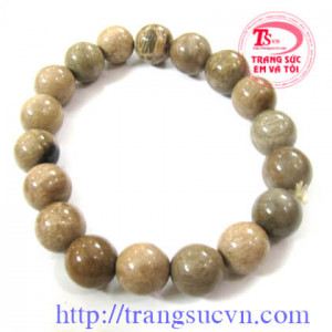 Lắc tay gỗ hóa thach