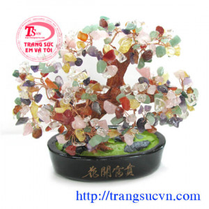 Cây Tài Lộc Đá Quý Ngũ hành