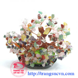 Cây Tài Lộc Đá Quý Ngũ hành