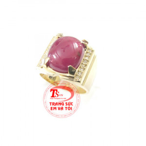 Nhẫn Nam ruby hộ mệnh