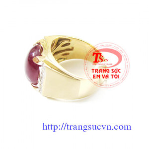 Nhẫn Nam ruby hộ mệnh
