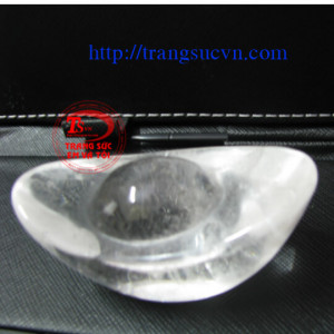 Nén tiền thạch anh trắng