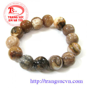 Gỗ hóa thạch vòng tay