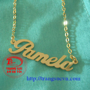 Dây chuyền chữ vàng 14k