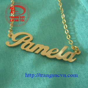 Dây chuyền chữ vàng 14k