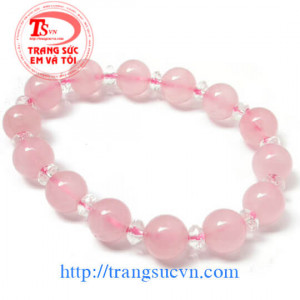 Vòng Nữ thạch anh hồng