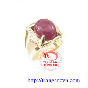 Nhẫn nam ruby đỏ,Nhan nam ruby do,Nhẫn nam ruby,Nhẫn nam