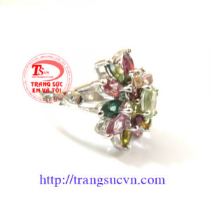 Nhẫn nữ Toumaline thiên nhiên