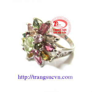 Nhẫn nữ Toumaline thiên nhiên