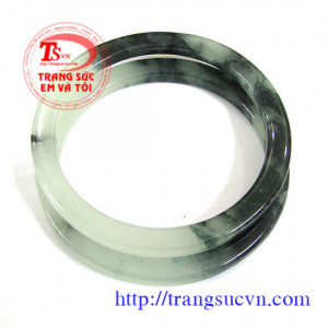Vòng đôi vuông-ngọc jadeite