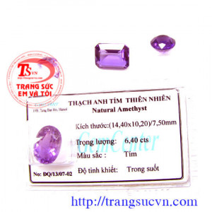 Thạch anh tím ép vỉ- kiểm định