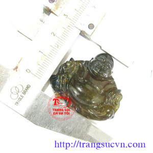 Phật di lặc đá tourmaline