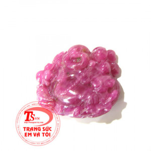 Phật di lặc ruby đỏ