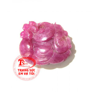 Phật di lặc ruby đỏ