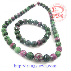 Bộ nữ trang đá ruby ấn độ