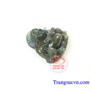 Mặt dây phật di lặc saphir nhỏ đẹp