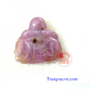 Phật di lặc sapphire hồng nhỏ