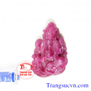Mặt phật ruby thiên nhiên