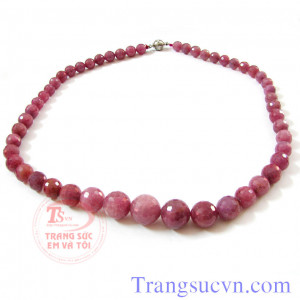 Chuỗi vòng cổ đá ruby 