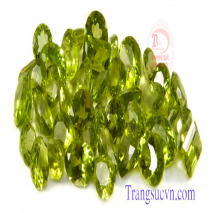 Peridot nhẫn nữ chữ nhật