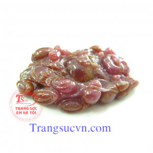 Phật di lặc đứng ruby thiên nhiên lục yên,việt nam