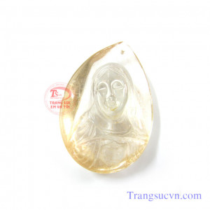 Chúa Giê Su Tỏ Trái Tim   Được tạc trên chất liệu đá thạch anh tóc thiên nhiên.  Có giấy kểm định đá quý kèm theo sản phẩm.