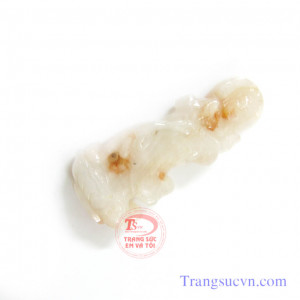 Phật bà cẩm thạch điểm huyết Có giấy kểm định đá quý kèm theo sản phẩm.