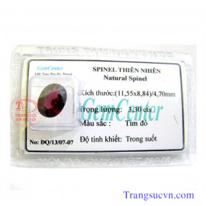 Spinel thiên nhiên ép vỉ kiểm định