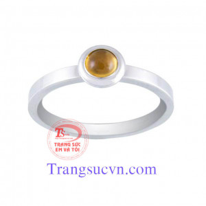 Thạch anh nhẫn nữ tròn