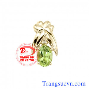 Mặt dây vàng đá peridot