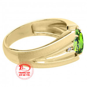 Nhẫn nam peridot vàng đẹp