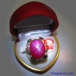 Nhẫn ruby sao đẹp