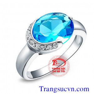 Bộ nữ trang đá topaz
