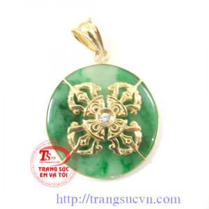 Đồng xu bọc vàng tây 14k