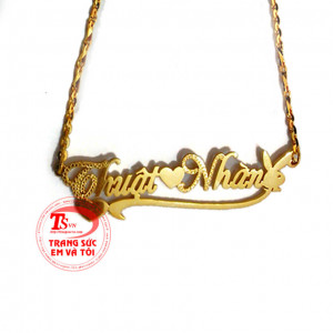 Dây chuyền chữ vàng tên mình