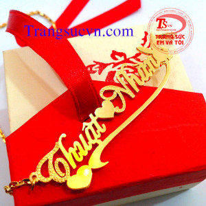 Dây chuyền chữ vàng tên mình