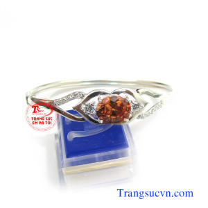 Vòng bac đính đá