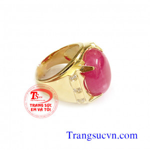 Nhẫn ruby thiên nhiên vàng 14k Đặt Nhẫn ruby thiên nhiên vàng 14k có giấy kiểm định đá quý và vàng kèm theo bảo hành 1 năm