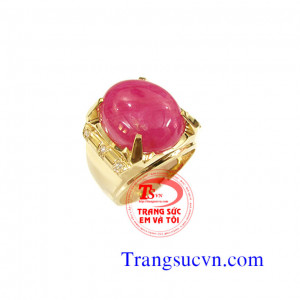Nhẫn ruby thiên nhiên vàng 14k Đặt Nhẫn ruby thiên nhiên vàng 14k có giấy kiểm định đá quý và vàng kèm theo bảo hành 1 năm