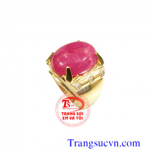 Nhẫn ruby thiên nhiên vàng 14k Đặt Nhẫn ruby thiên nhiên vàng 14k có giấy kiểm định đá quý và vàng kèm theo bảo hành 1 năm