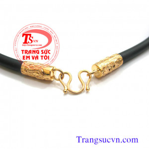 Dây chuyền cao su bọc vàng tây rồng