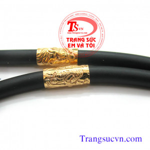 Dây chuyền cao su bọc vàng tây rồng