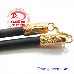 Dây chuyền cao su bọc vàng tây rồng