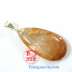 Thạch anh tóc nâu đỏ Mặt thạch anh tóc thiên nhiên được chế tác trên chất liệu:  - Đá Thạch anh tóc thiên nhiên 100%  - Móc được làm bằng bạc ta  - Bán toàn quốc  - Thanh toán an toàn  - Giao hàng tận nơi và thanh toán khi nhận hàng.