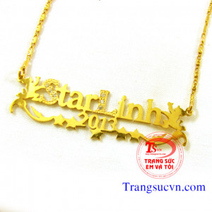 Bán Dây chuyền chữ vàng tây 18k,Giá day chuyen chu vang 18k,Có giấy kiểm định® Dây chuyền chữ vàng tây 18k và vàng day chuyen chu vang 18k, bán toàn quốc Trangsucvn.com -Website chuyên Trang sức Nam Nữ.Vàng bạc,quý,ngọc.,Đặt hàng tại Trang Sức Em Và Tôi