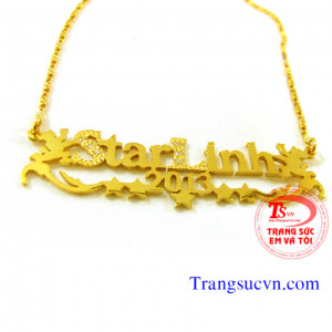 Bán Dây chuyền chữ vàng tây 18k,Giá day chuyen chu vang 18k,Có giấy kiểm định® Dây chuyền chữ vàng tây 18k và vàng day chuyen chu vang 18k, bán toàn quốc Trangsucvn.com -Website chuyên Trang sức Nam Nữ.Vàng bạc,quý,ngọc.,Đặt hàng tại Trang Sức Em Và Tôi