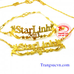 Bán Dây chuyền chữ vàng tây 18k,Giá day chuyen chu vang 18k,Có giấy kiểm định® Dây chuyền chữ vàng tây 18k và vàng day chuyen chu vang 18k, bán toàn quốc Trangsucvn.com -Website chuyên Trang sức Nam Nữ.Vàng bạc,quý,ngọc.,Đặt hàng tại Trang Sức Em Và Tôi